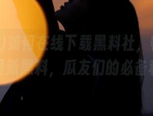 如何在线下载黑料社，畅享娱乐圈最新黑料，瓜友们的必备利器